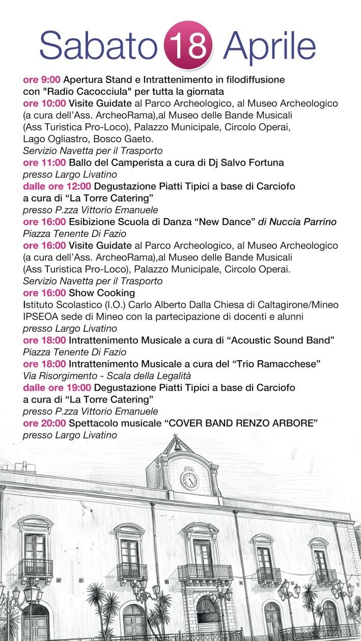 Programma 18 Aprile